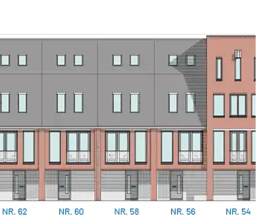 Voorgevel Rijnkade 62 - 54