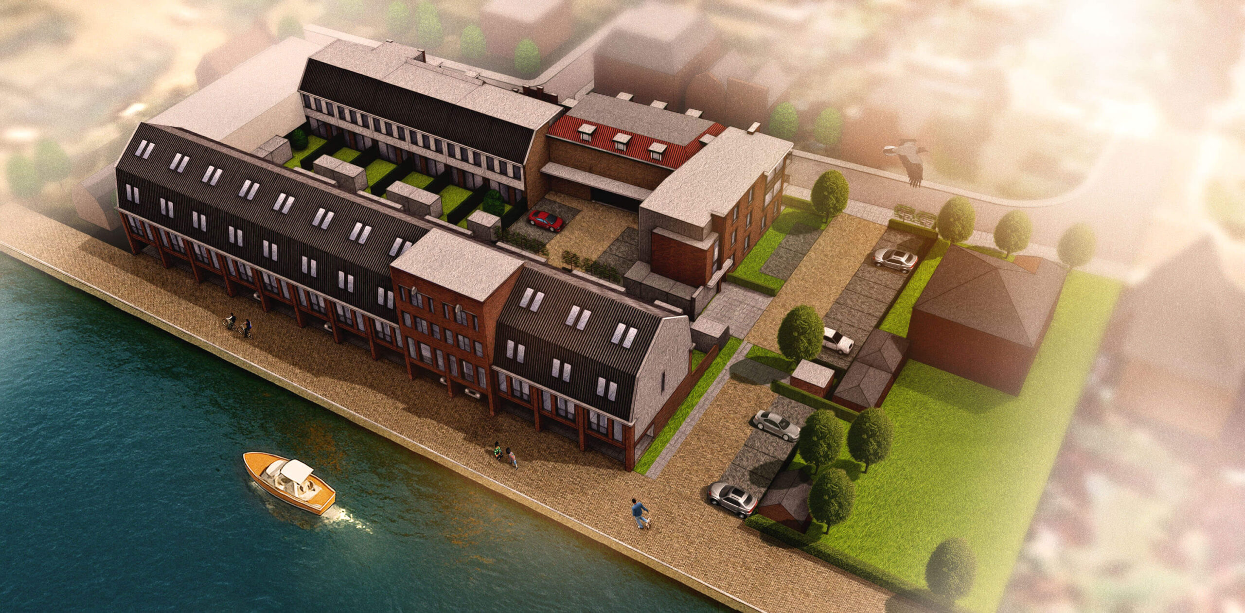 Artist impression Rijnkade en Wilhelminastraat