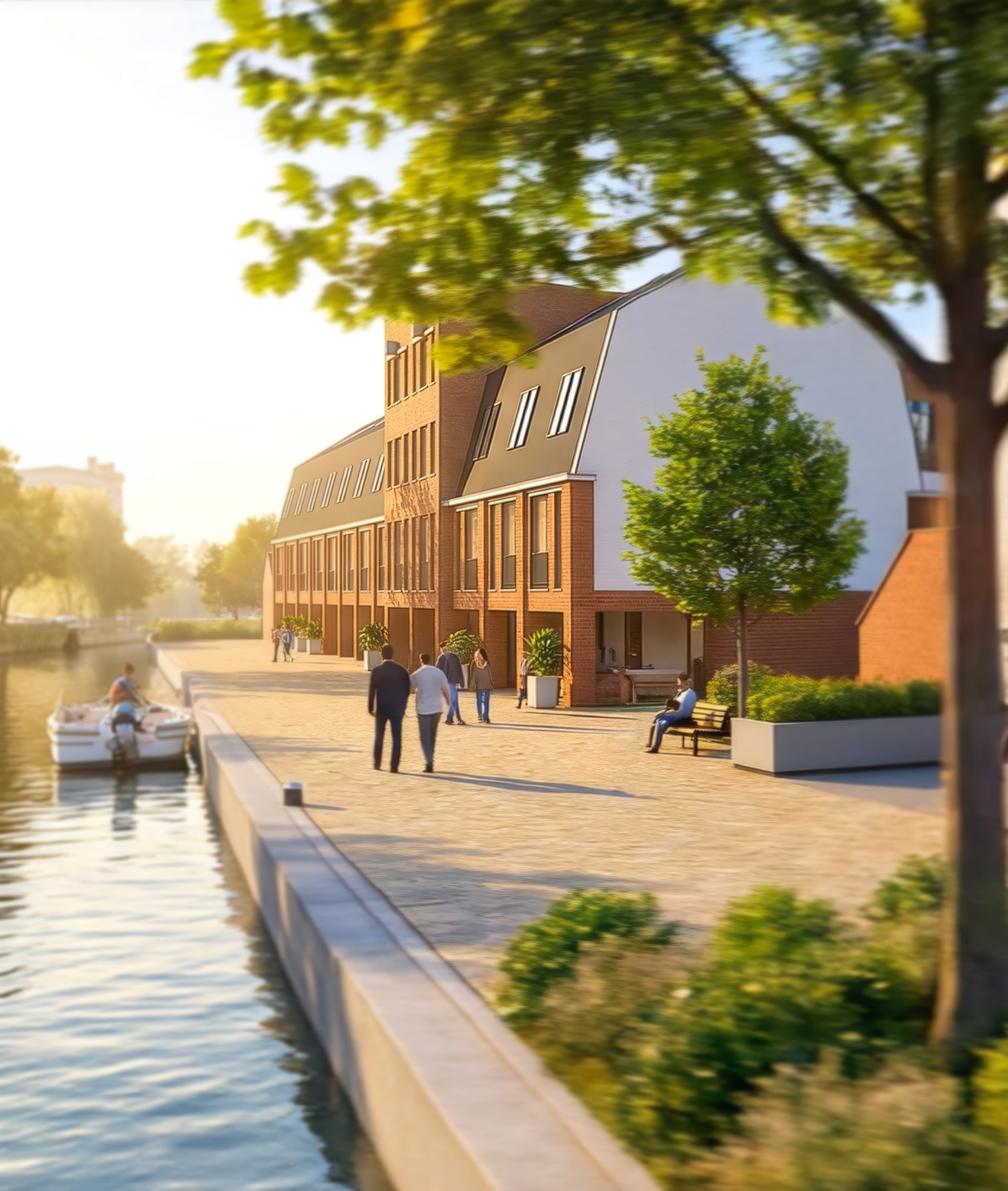 Rijnkade artist impresion avondzon